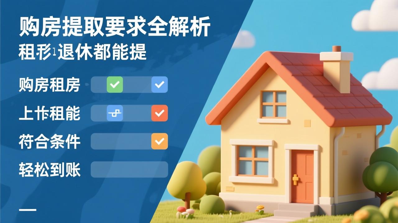 公积金提取要求全解析：购房租房退休都能提，符合条件轻松到账