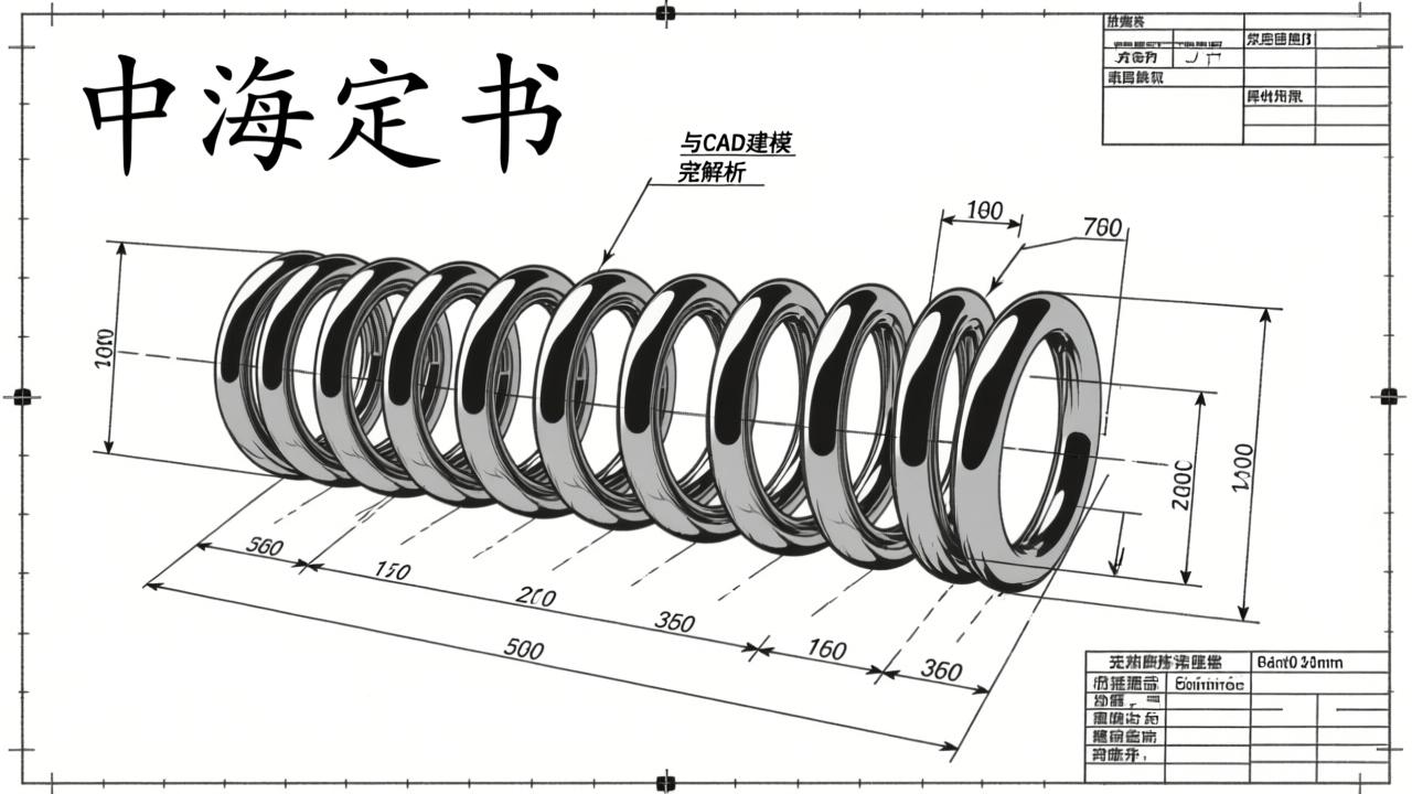 弹簧怎么写:从汉字书写到工程制图与CAD建模的完整解析 第2张 弹簧怎么写:从汉字书写到工程制图与CAD建模的完整解析 第2张
