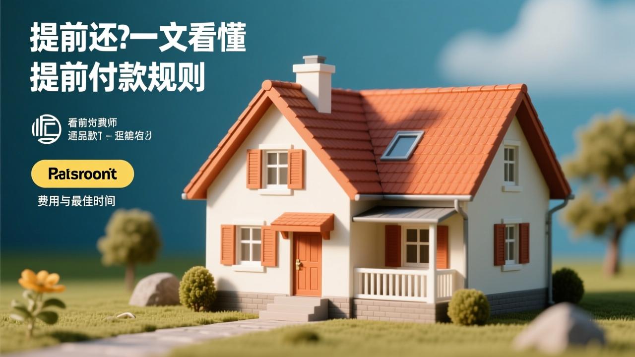 房贷可以提前还吗？一文看懂提前还款规则、费用与最佳时机