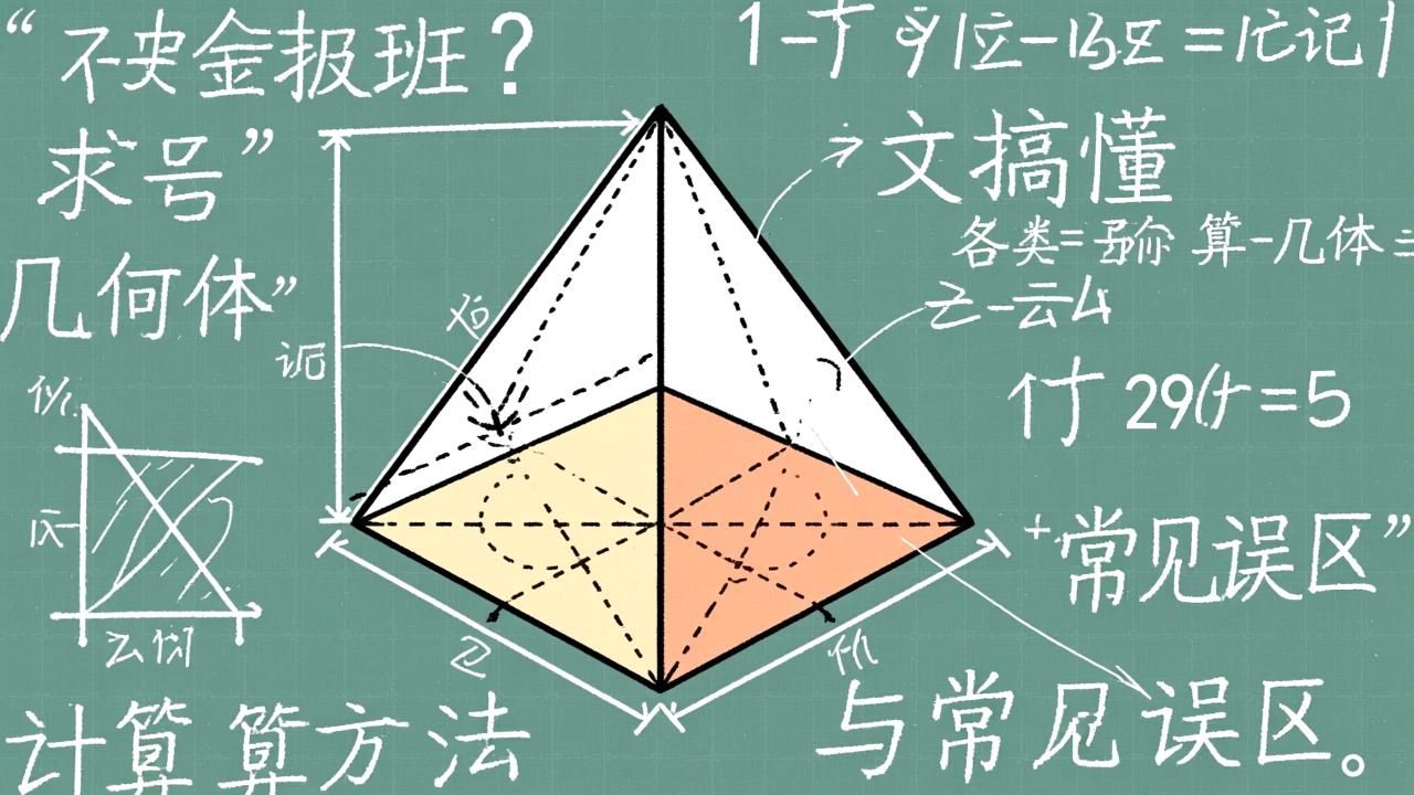 底面积怎么求？一文搞懂各类几何体的计算方法与常见误区  第4张