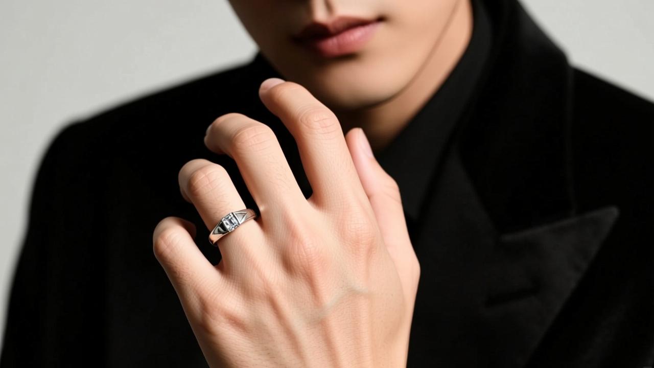 左手中指戴戒指代表什么？揭秘男性佩戴的情感暗示与时尚表达