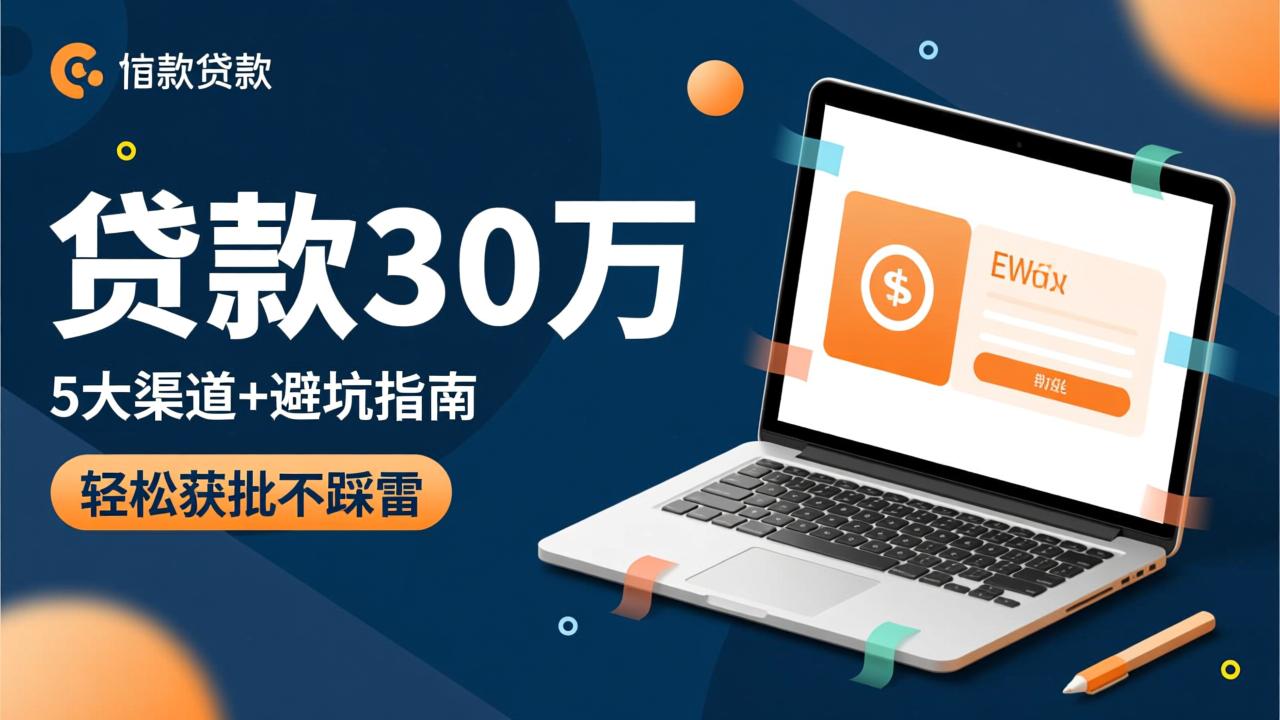 怎么贷款30万?5大渠道+避坑指南,轻松获批不踩雷 第4张 怎么贷款30万?5大渠道+避坑指南,轻松获批不踩雷 第4张
