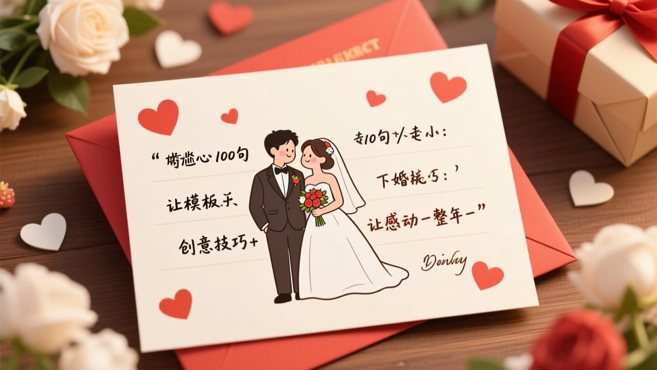结婚贺卡祝福语怎么写不尴尬？100句走心模板+创意技巧，让新人感动一整年