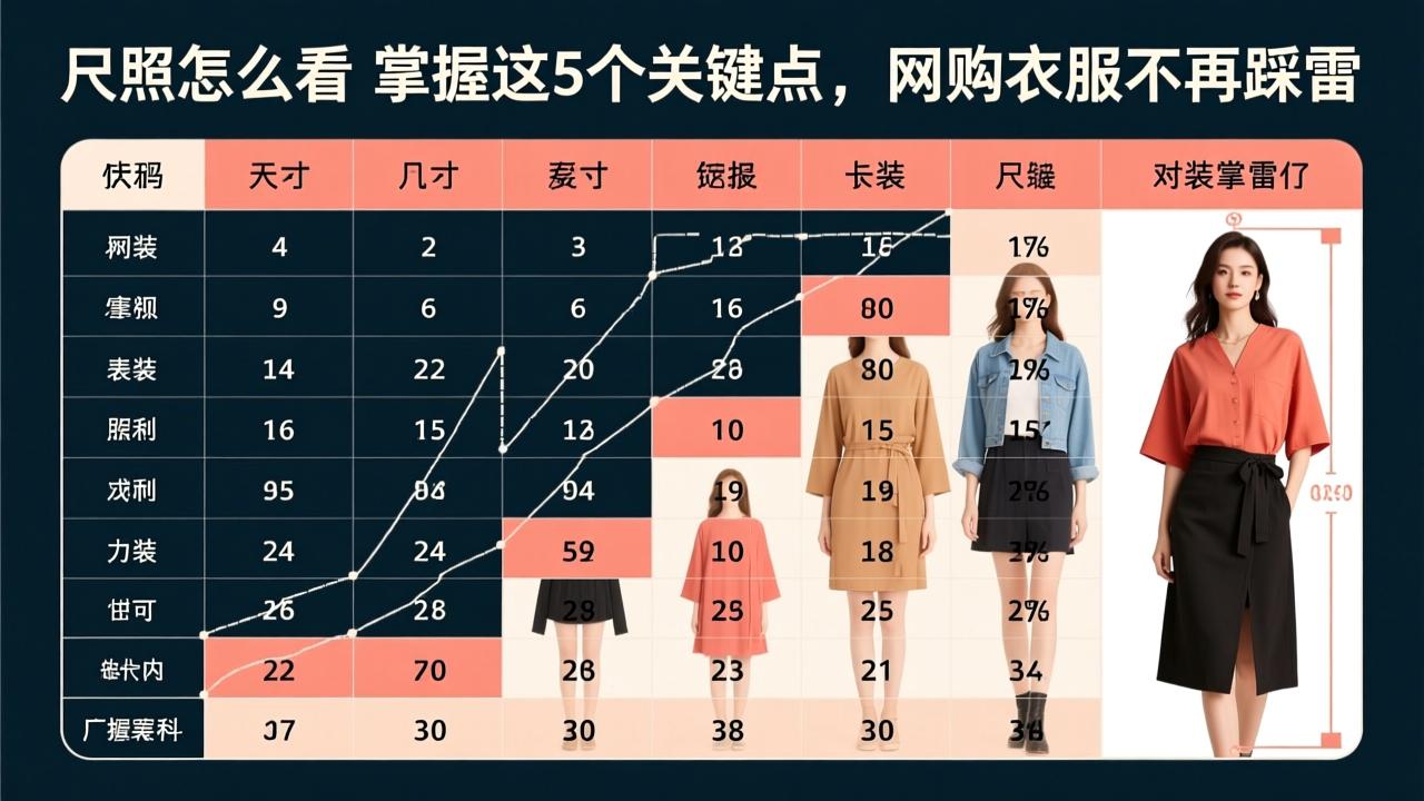 女装尺码对照表怎么看?掌握这5个关键点,网购衣服不再踩雷 第2张 女装尺码对照表怎么看?掌握这5个关键点,网购衣服不再踩雷 第2张