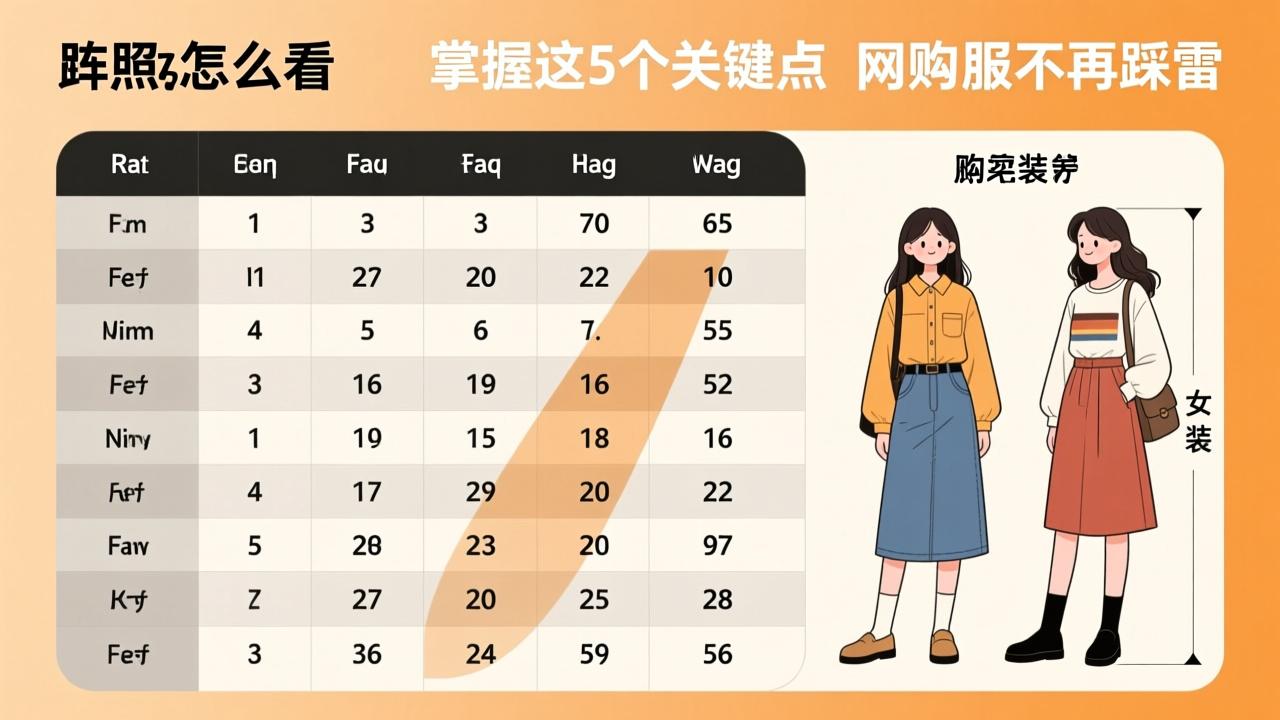 女装尺码对照表怎么看?掌握这5个关键点,网购衣服不再踩雷 第3张 女装尺码对照表怎么看?掌握这5个关键点,网购衣服不再踩雷 第3张