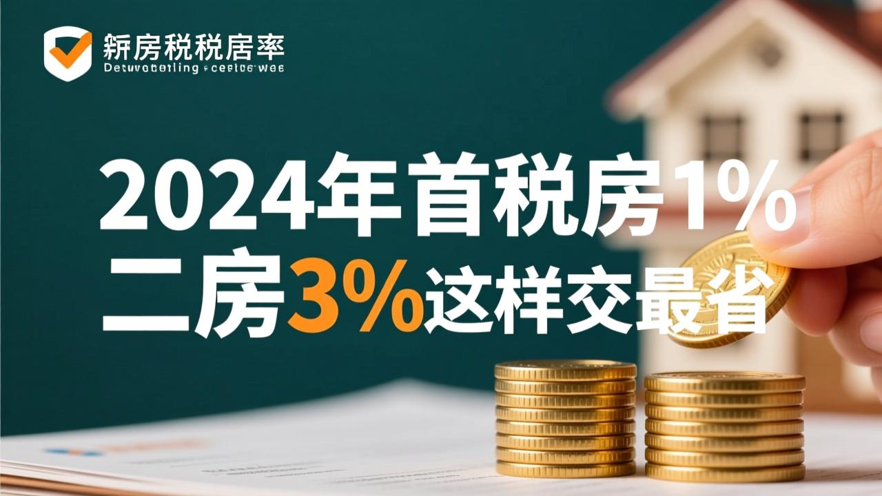 契税的税率是多少？2024年首套房1%、二套房3%这样交最省