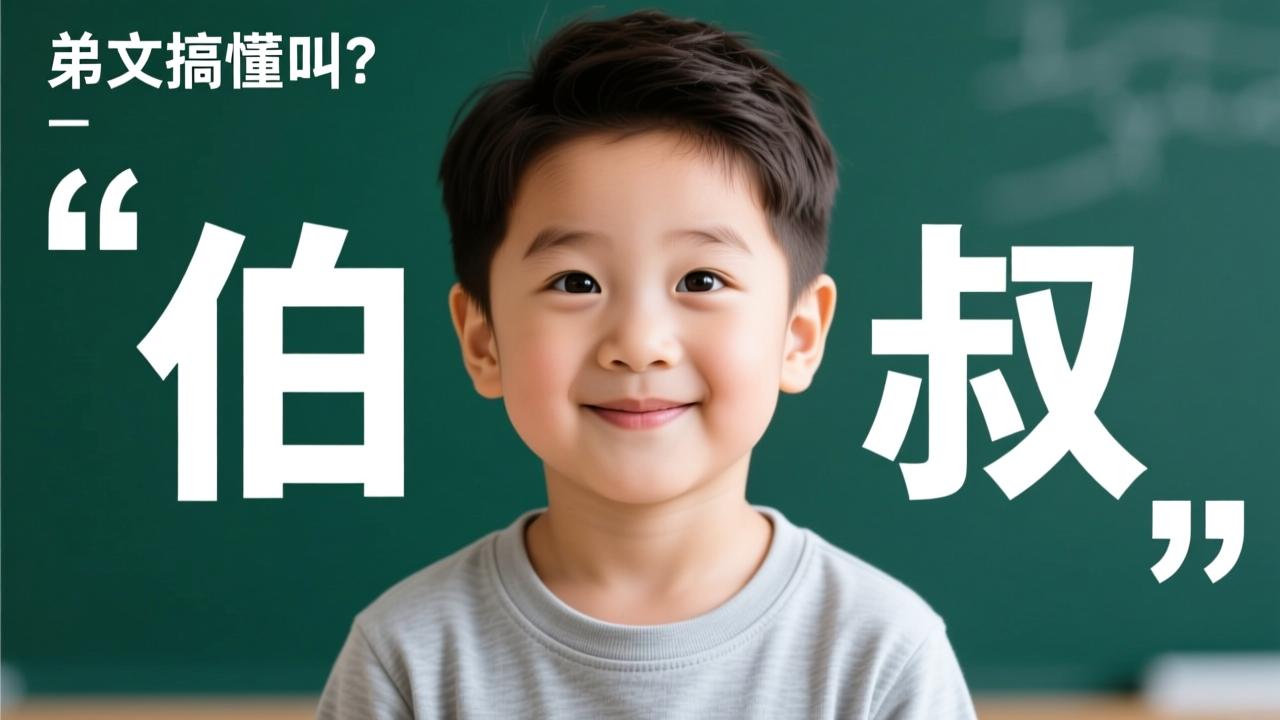 爸爸的弟弟叫什么？一文搞懂“伯”和“叔”的正确称呼，避免当众出错  第2张