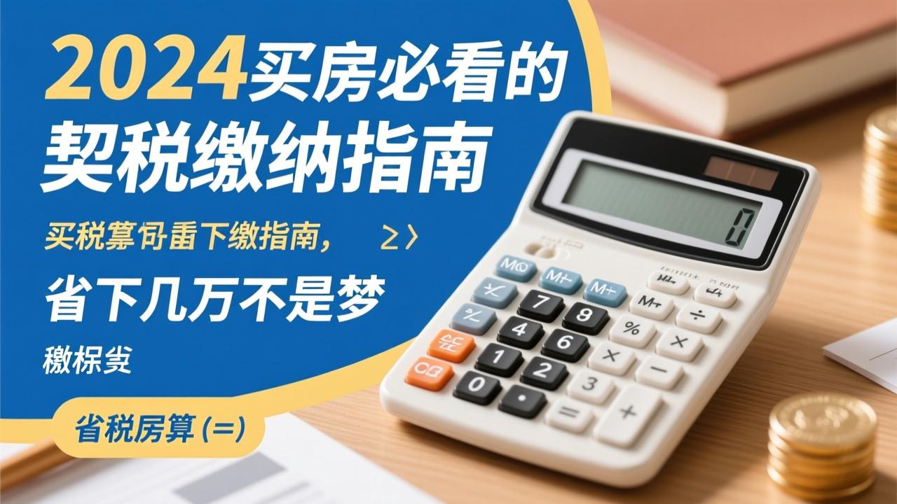 契税计算公式怎么算？2024买房必看的契税缴纳指南，省下几万不是梦  第1张