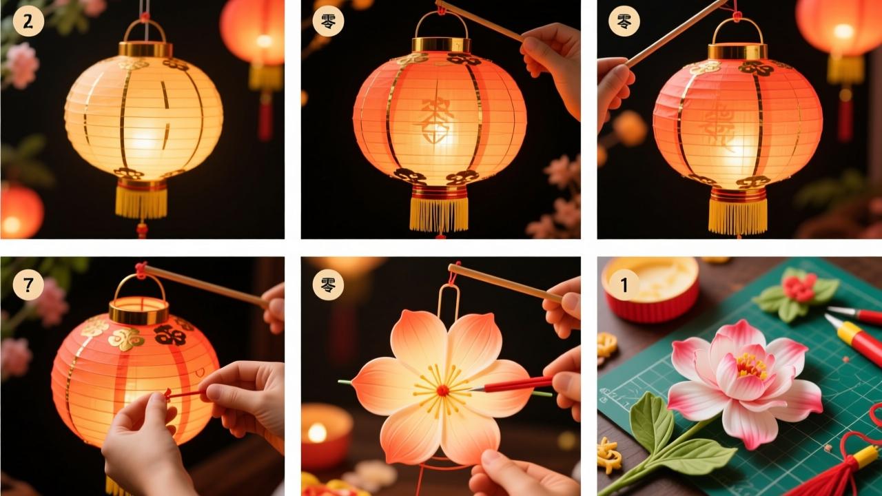 花灯制作步骤全解析：从零开始DIY传统元宵花灯，简单又安全  第3张