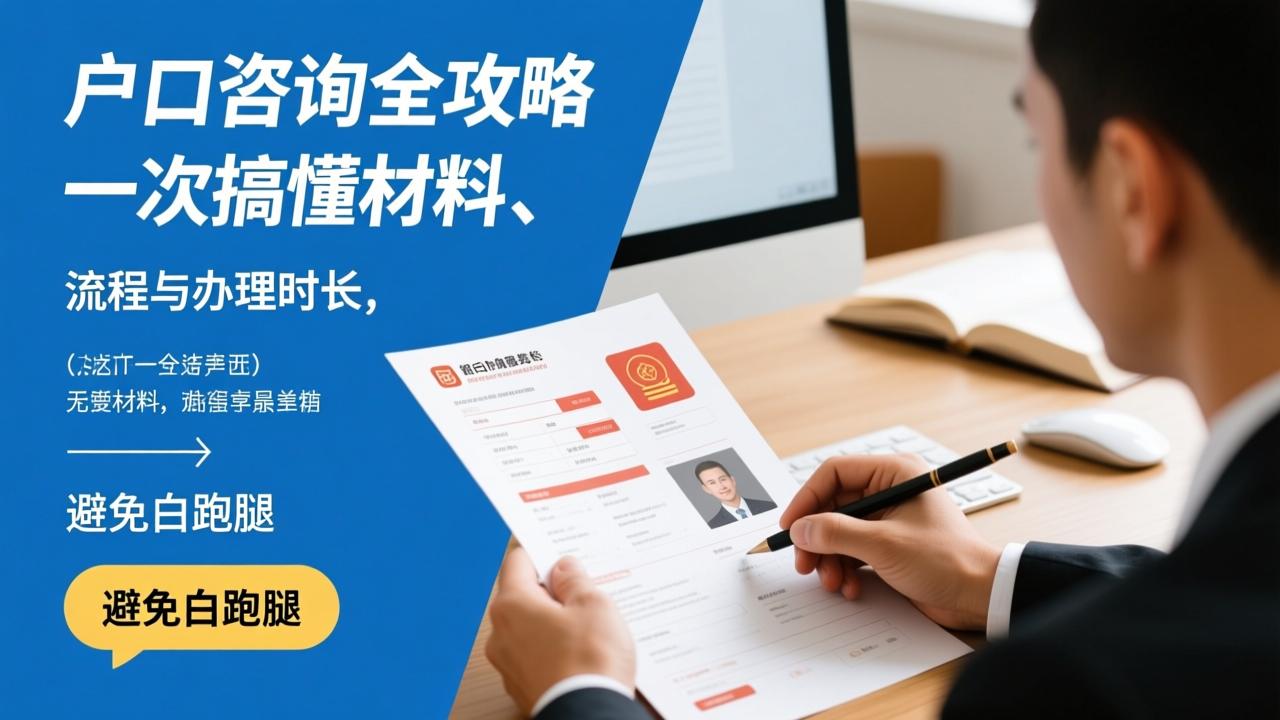 迁户口咨询全攻略：一次搞懂材料、流程与办理时长，避免白跑腿  第4张