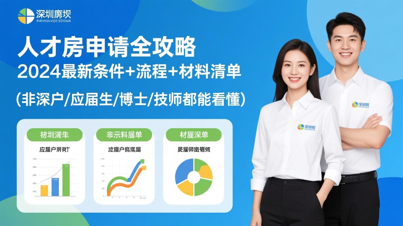 深圳人才房申请全攻略：2024最新条件+流程+材料清单（非深户/应届生/博士/技师都能看懂）  第3张