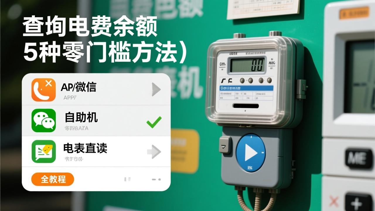怎么查询电费余额？5种零门槛方法（APP/微信/短信/自助机/电表直读）全教程  第3张