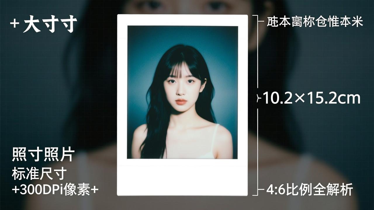 四寸照片多大？10.2×15.2厘米标准尺寸+300dpi像素+4:6比例全解析  第2张