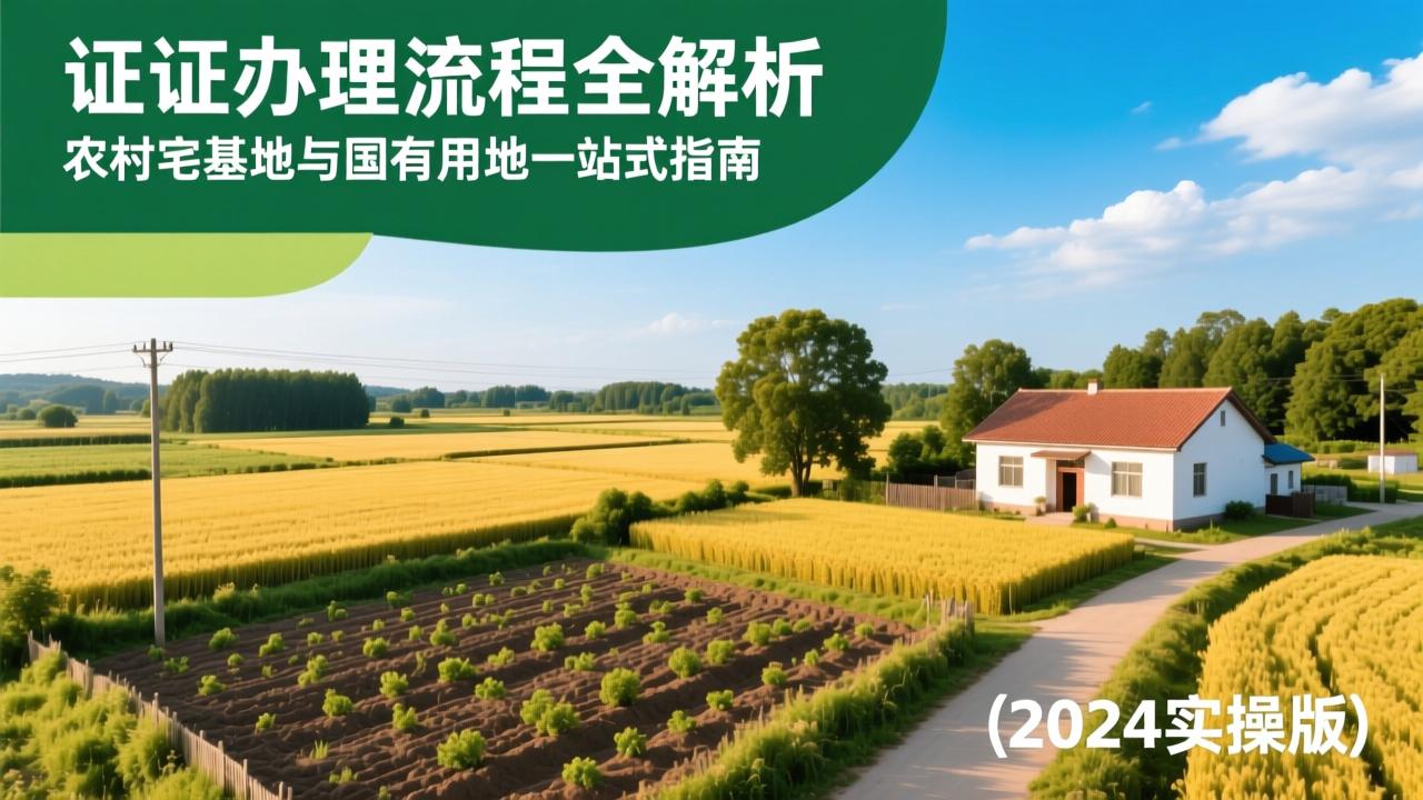 土地证办理流程全解析：农村宅基地与国有用地一站式指南（2024实操版）  第4张