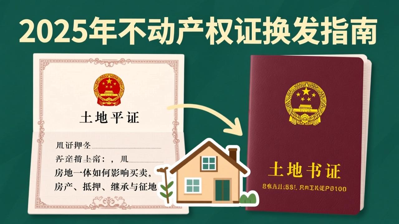 房产证和土地证现在还有效吗？2025年不动产权证换发全指南：房地一体如何影响买卖、抵押、继承与征地