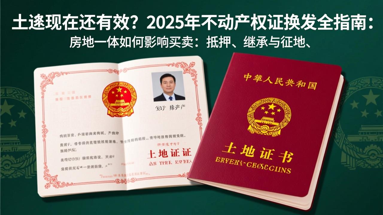 房产证和土地证现在还有效吗？2025年不动产权证换发全指南：房地一体如何影响买卖、抵押、继承与征地  第2张