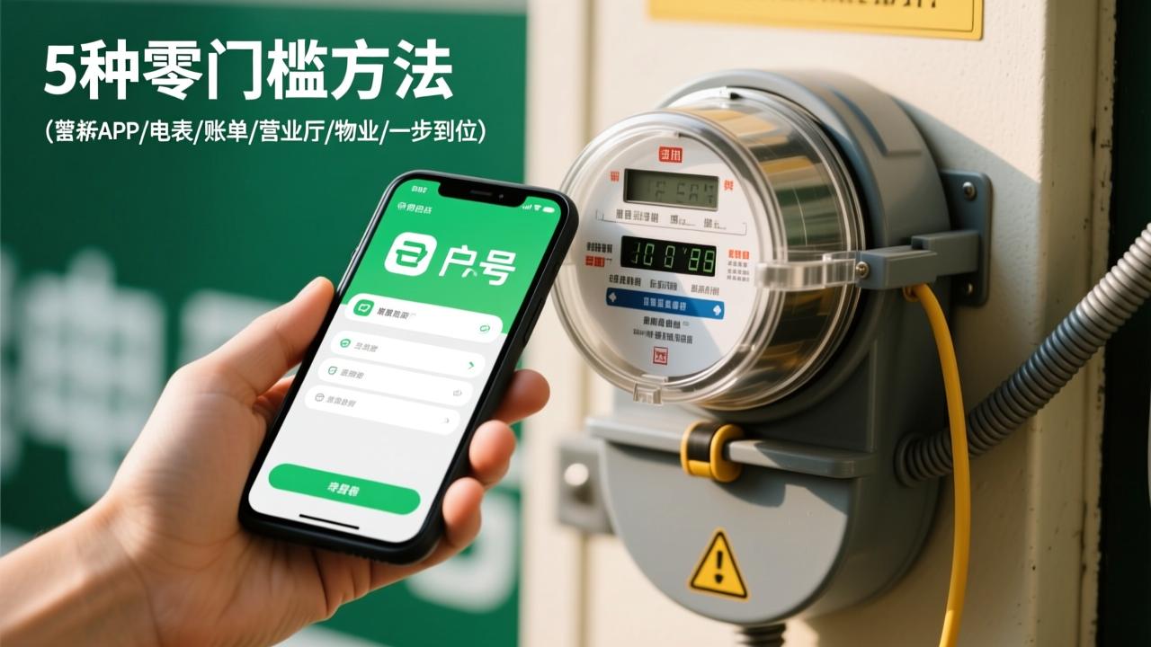电费户号怎么查？5种零门槛方法（手机APP/电表箱/账单/营业厅/物业）一步到位  第3张