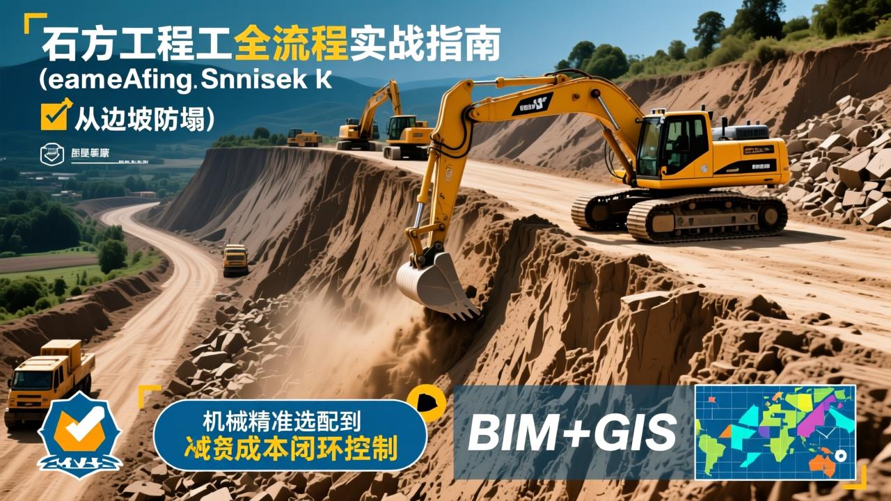 土石方工程施工全流程实战指南:从边坡防塌、机械精准选配到BIM+GIS成本闭环控制 第2张 土石方工程施工全流程实战指南:从边坡防塌、机械精准选配到BIM+GIS成本闭环控制 第2张