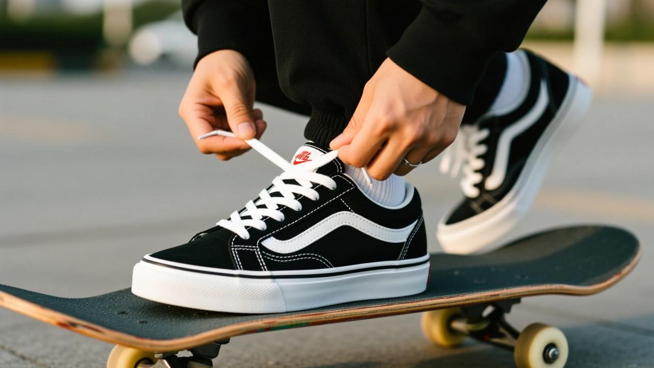 板鞋怎么系鞋带?3种专业级系法解决松垮、压脚背、不对称|贴合高脚背/宽脚/滑板/街拍全场景 第4张 板鞋怎么系鞋带?3种专业级系法解决松垮、压脚背、不对称|贴合高脚背/宽脚/滑板/街拍全场景 第4张