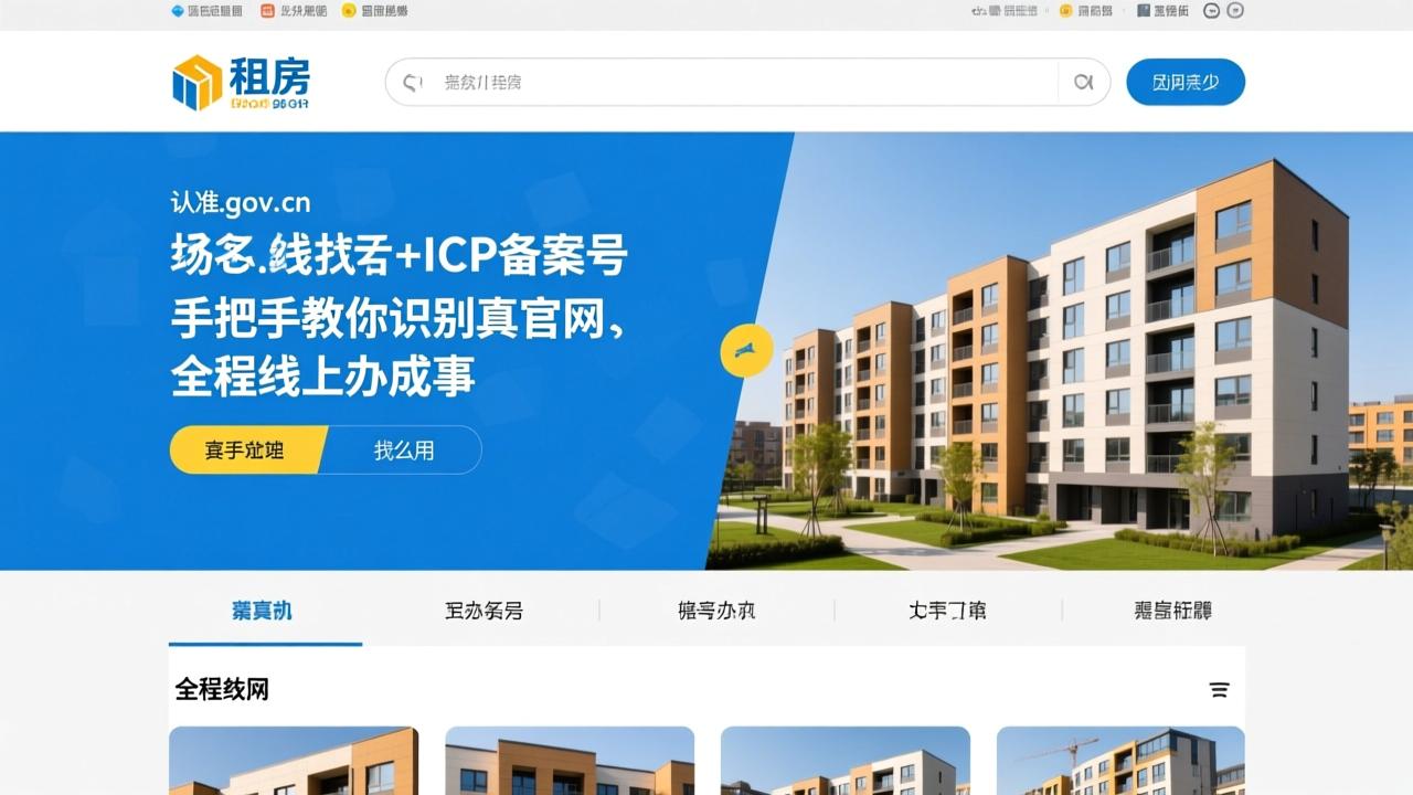 公租房网站怎么找？认准.gov.cn域名+ICP备案号，手把手教你识别真官网、全程线上办成事  第1张