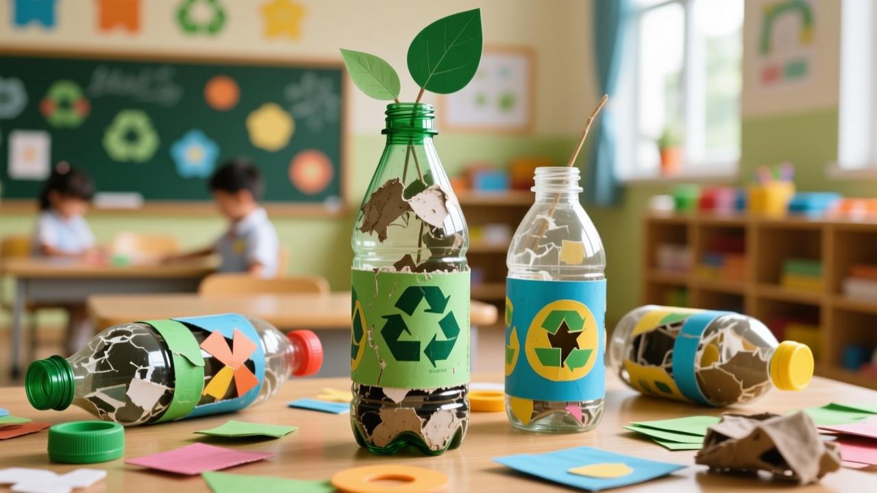 废旧物品做手工：幼儿园到小学全龄段环保创意指南（附32个零成本瓶子改造案例）  第3张