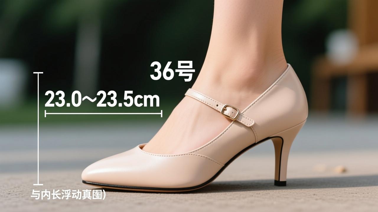 36码多少厘米?揭秘女鞋36码真实脚长范围(23.0–23.5cm)与内长浮动真相 第2张 36码多少厘米?揭秘女鞋36码真实脚长范围(23.0–23.5cm)与内长浮动真相 第2张