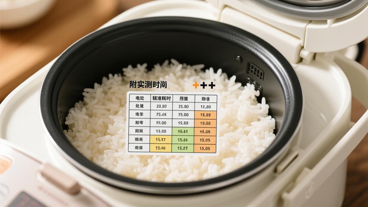 蒸米饭需要多久？不同米种+电饭煲+预处理的精准耗时指南（附实测时间表）
