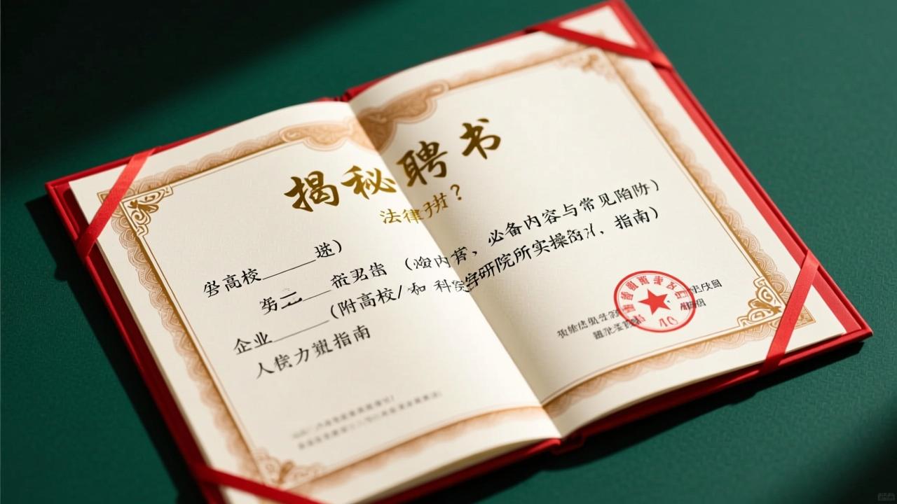 聘书是什么?揭秘聘书的法律效力、必备内容与常见陷阱(附高校/企业/科研院所实操指南) 第1张 聘书是什么?揭秘聘书的法律效力、必备内容与常见陷阱(附高校/企业/科研院所实操指南) 第1张