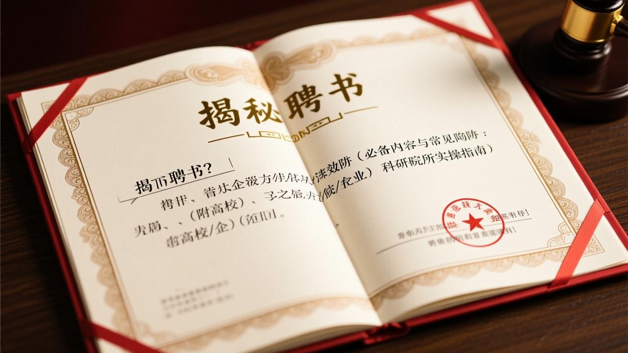 聘书是什么?揭秘聘书的法律效力、必备内容与常见陷阱(附高校/企业/科研院所实操指南) 第2张 聘书是什么?揭秘聘书的法律效力、必备内容与常见陷阱(附高校/企业/科研院所实操指南) 第2张