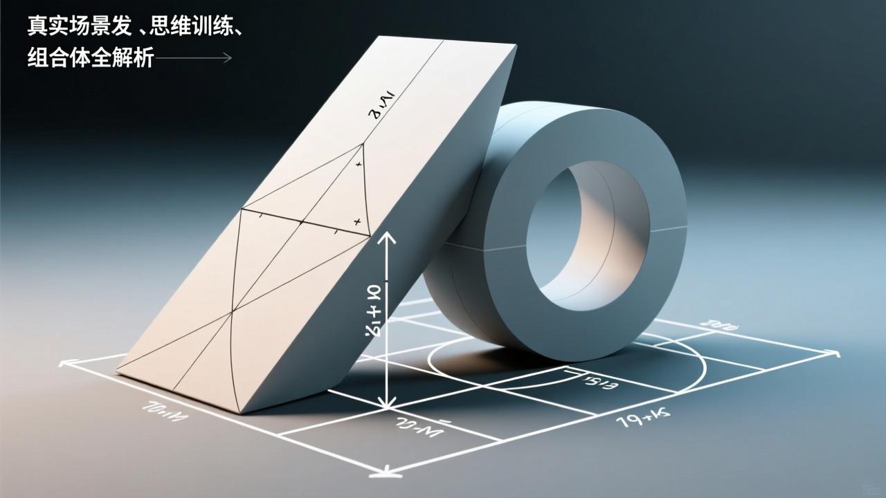 底面积怎么算?从真实场景出发的几何思维训练:斜放、曲面、组合体全解析 第4张 底面积怎么算?从真实场景出发的几何思维训练:斜放、曲面、组合体全解析 第4张