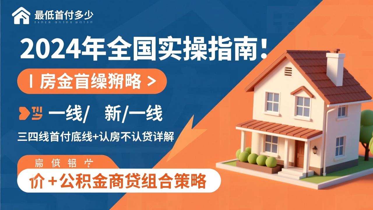 买房最低首付多少?2024年全国实操指南:一线/新一线/三四线首付底线+认房不认贷详解+公积金商贷组合策略 第2张 买房最低首付多少?2024年全国实操指南:一线/新一线/三四线首付底线+认房不认贷详解+公积金商贷组合策略 第2张