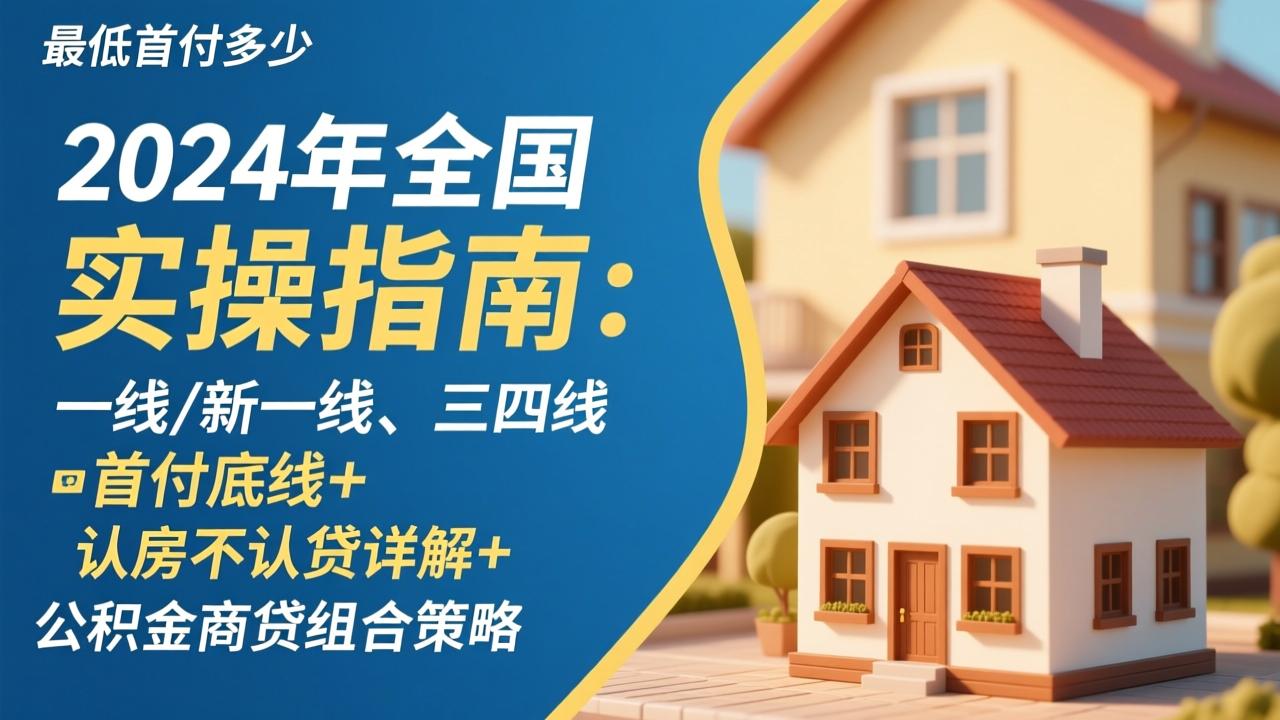 买房最低首付多少?2024年全国实操指南:一线/新一线/三四线首付底线+认房不认贷详解+公积金商贷组合策略 第3张 买房最低首付多少?2024年全国实操指南:一线/新一线/三四线首付底线+认房不认贷详解+公积金商贷组合策略 第3张