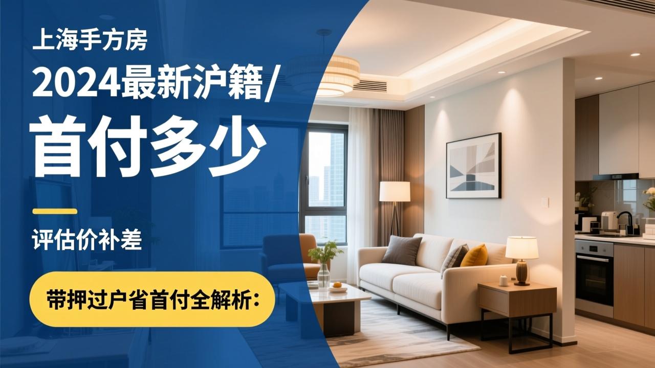 上海二手房首付多少?2024最新沪籍/非沪籍首付比例、评估价补差、带押过户省首付全解析 第3张 上海二手房首付多少?2024最新沪籍/非沪籍首付比例、评估价补差、带押过户省首付全解析 第3张