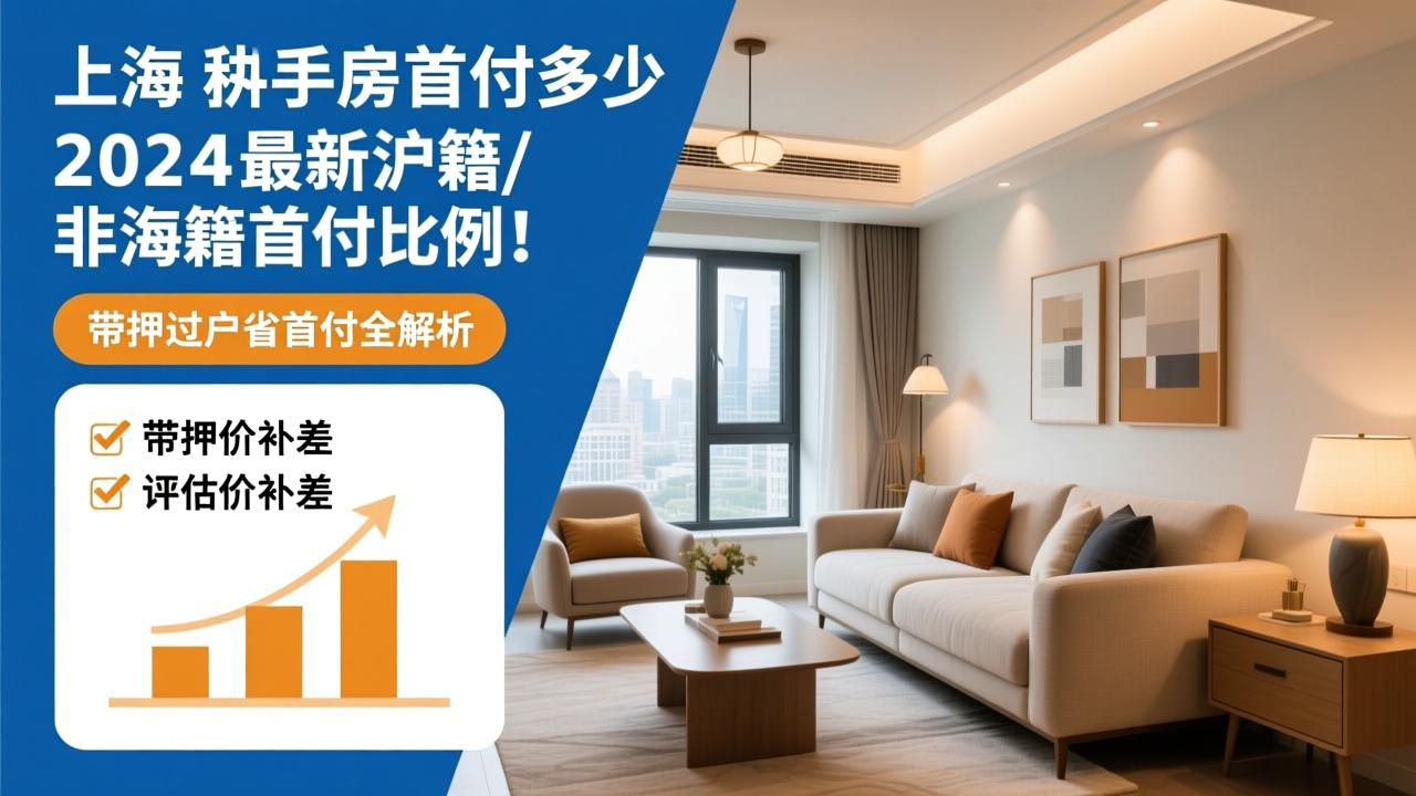 上海二手房首付多少?2024最新沪籍/非沪籍首付比例、评估价补差、带押过户省首付全解析 第4张 上海二手房首付多少?2024最新沪籍/非沪籍首付比例、评估价补差、带押过户省首付全解析 第4张