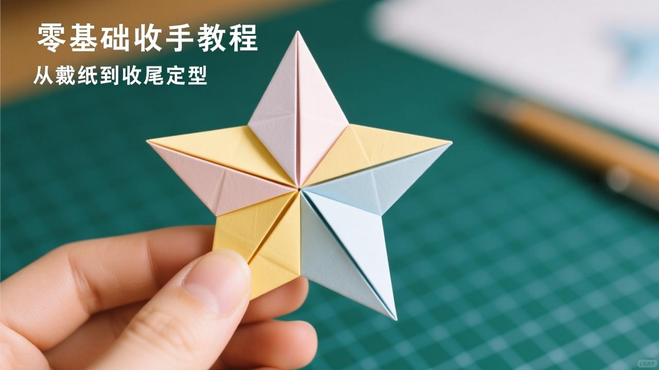 幸运星怎么折？零基础手把手教程：从裁纸到收尾定型，附防潮保存与心理疗愈指南  第2张