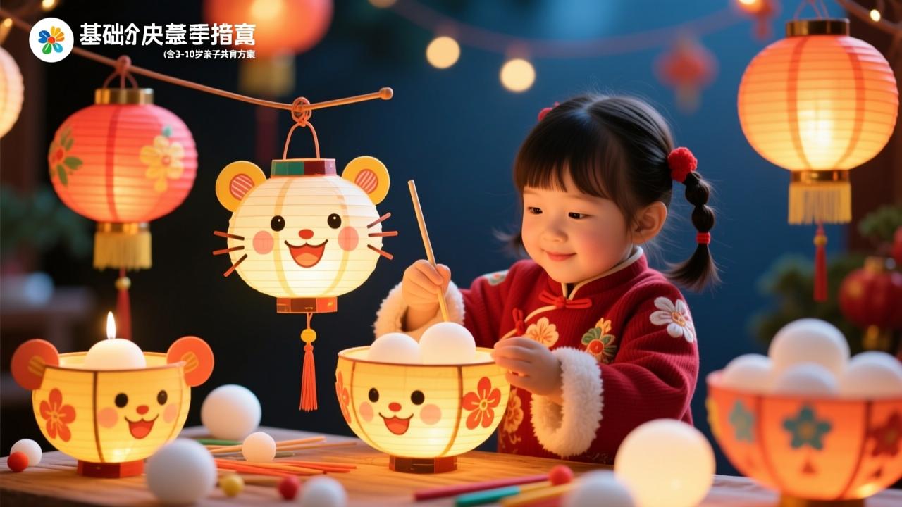 元宵灯怎么做？零基础到创意进阶的全流程手作指南（含3-10岁亲子共育方案）
