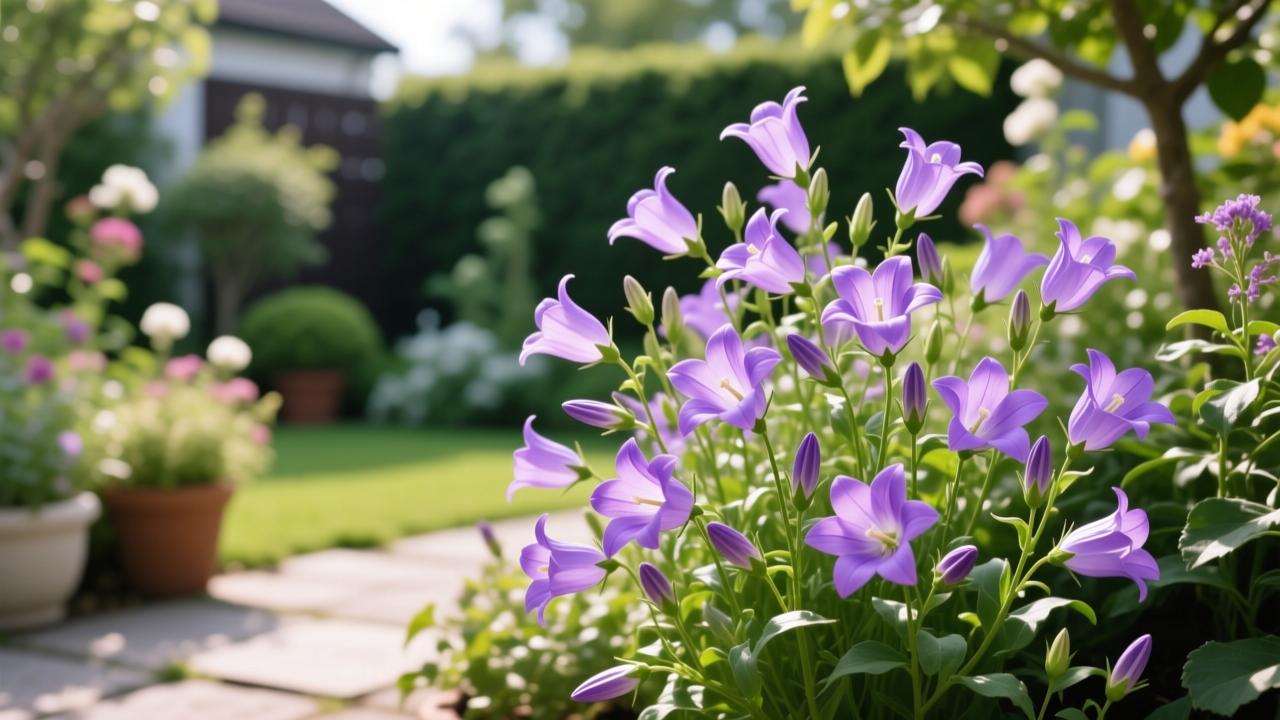 紫斑风铃草种植全攻略：如何打造庭院中的静谧诗意花园  第2张