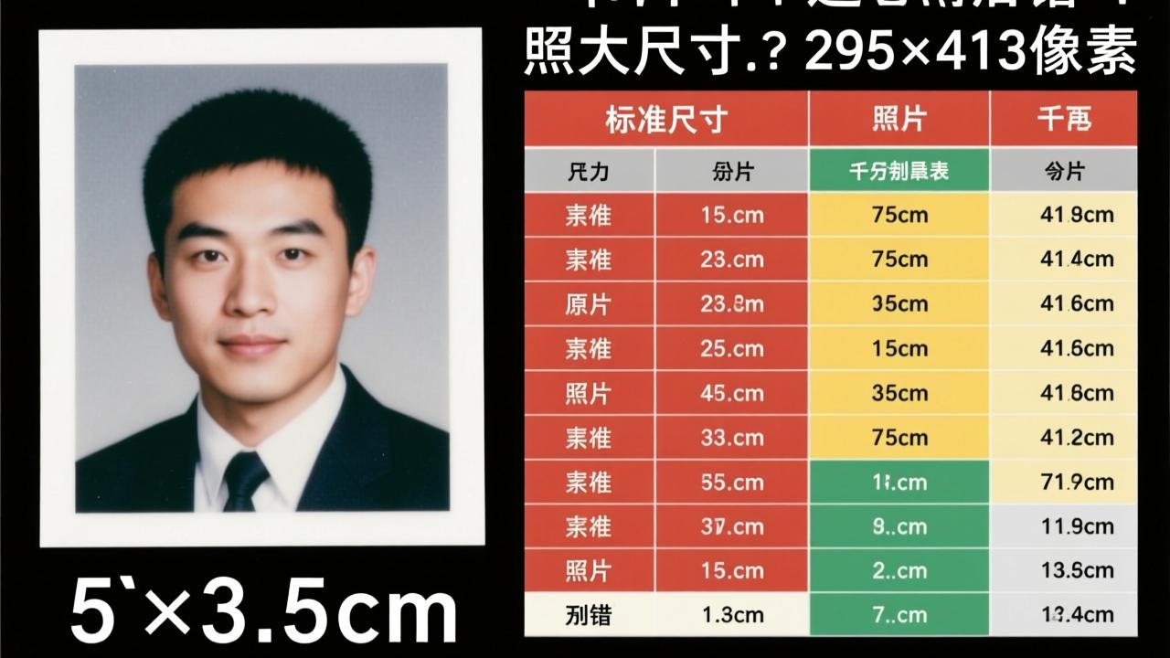 一寸照片多大尺寸?2.5×3.5cm还是295×413像素?这份标准尺寸对照表千万别搞错! 第2张 一寸照片多大尺寸?2.5×3.5cm还是295×413像素?这份标准尺寸对照表千万别搞错! 第2张