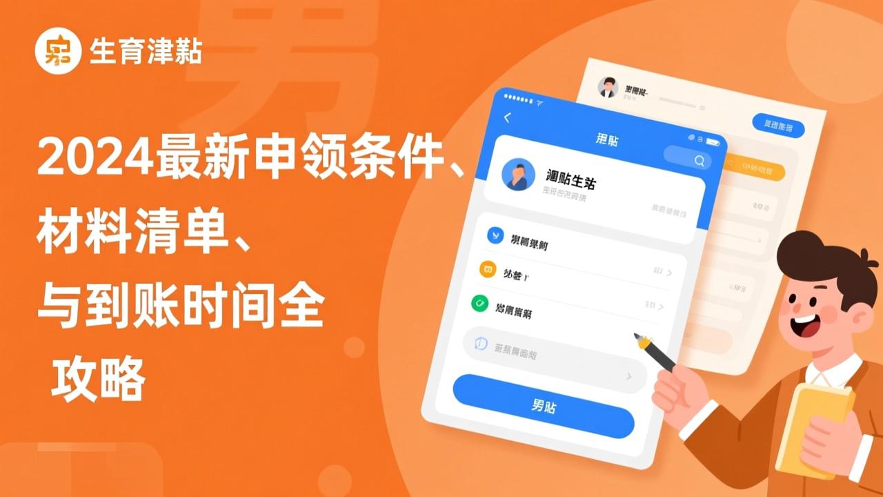 男方生育津贴怎么领？2024最新申领条件、材料清单与到账时间全攻略  第3张