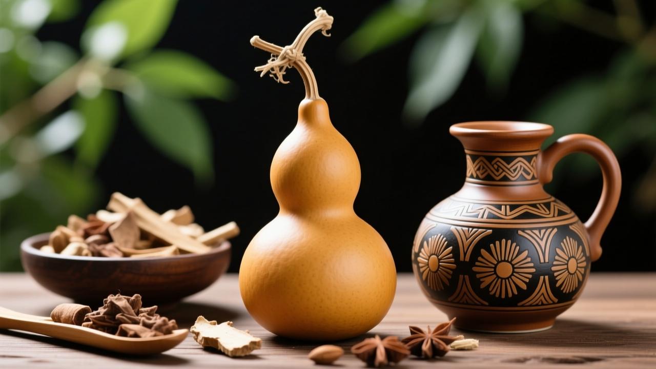 葫芦的用途有哪些?从药用价值、生活容器、非遗工艺到现代生态应用全解析 第4张 葫芦的用途有哪些?从药用价值、生活容器、非遗工艺到现代生态应用全解析 第4张