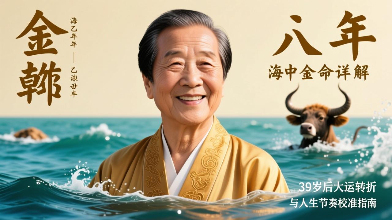 85年什么命?乙丑年海中金命详解:39岁后大运转折与人生节奏校准指南 第1张 85年什么命?乙丑年海中金命详解:39岁后大运转折与人生节奏校准指南 第1张