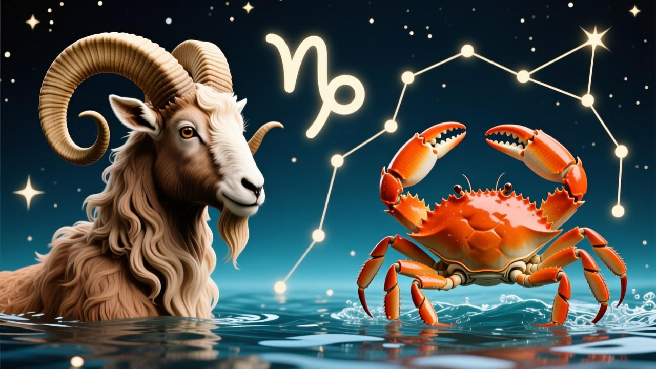 摩羯座和巨蟹座配吗?揭秘土象与水象的深情共振 第1张 摩羯座和巨蟹座配吗?揭秘土象与水象的深情共振 第1张