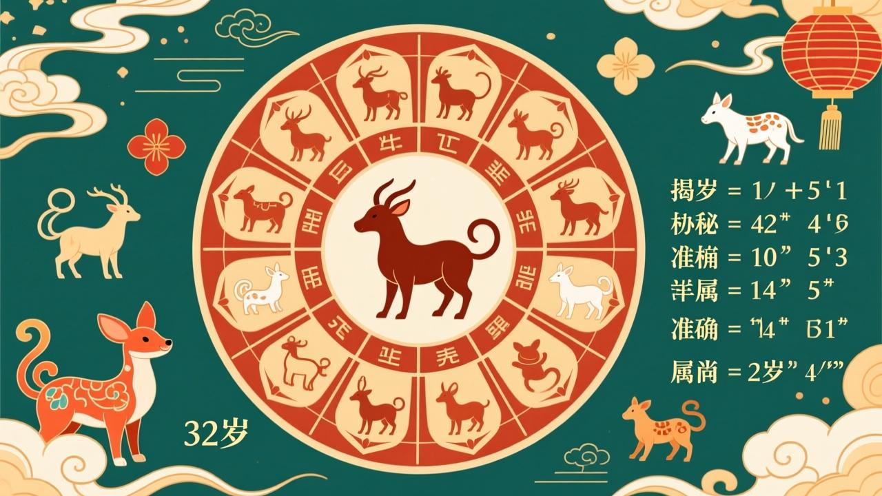32属什么生肖?揭秘32岁属相的准确算法与文化深意  第2张 32属什么生肖?揭秘32岁属相的准确算法与文化深意  第2张