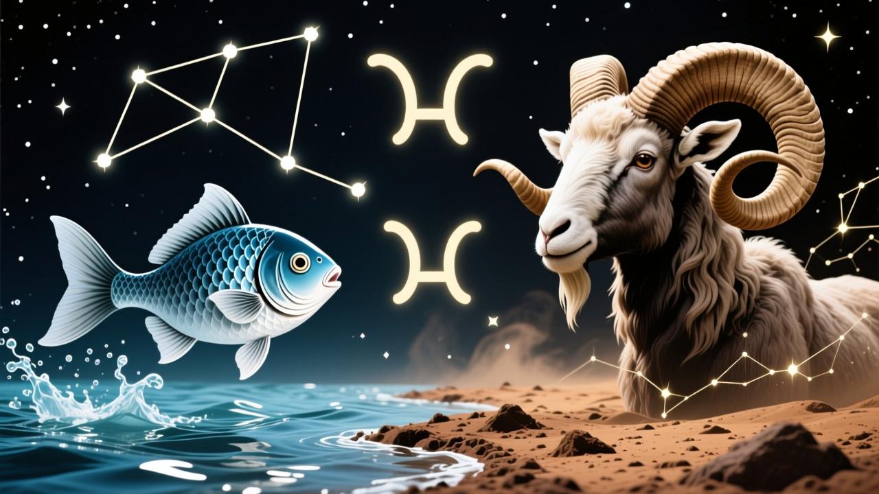 双鱼座和摩羯座配吗?揭秘水与土的星座组合如何从冲突走向互补