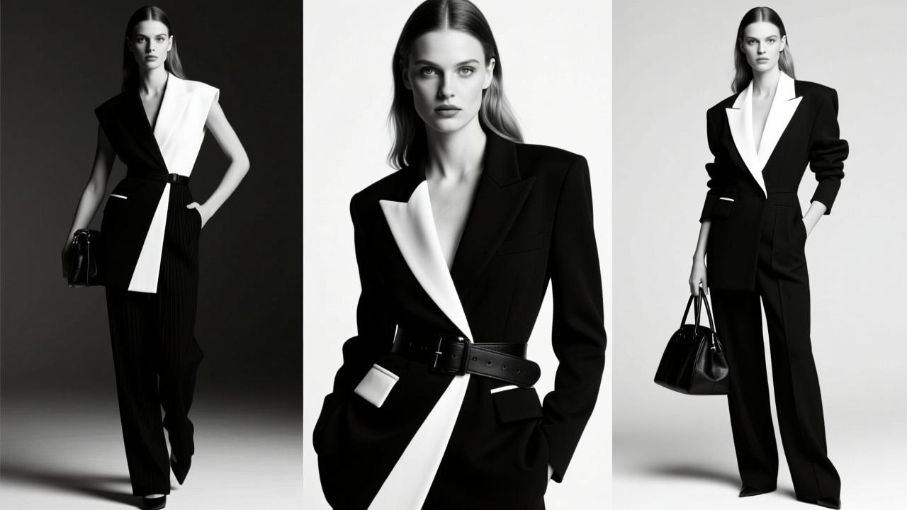 黑白配欧美穿搭指南：掌握极简高级感的时尚密码  第2张