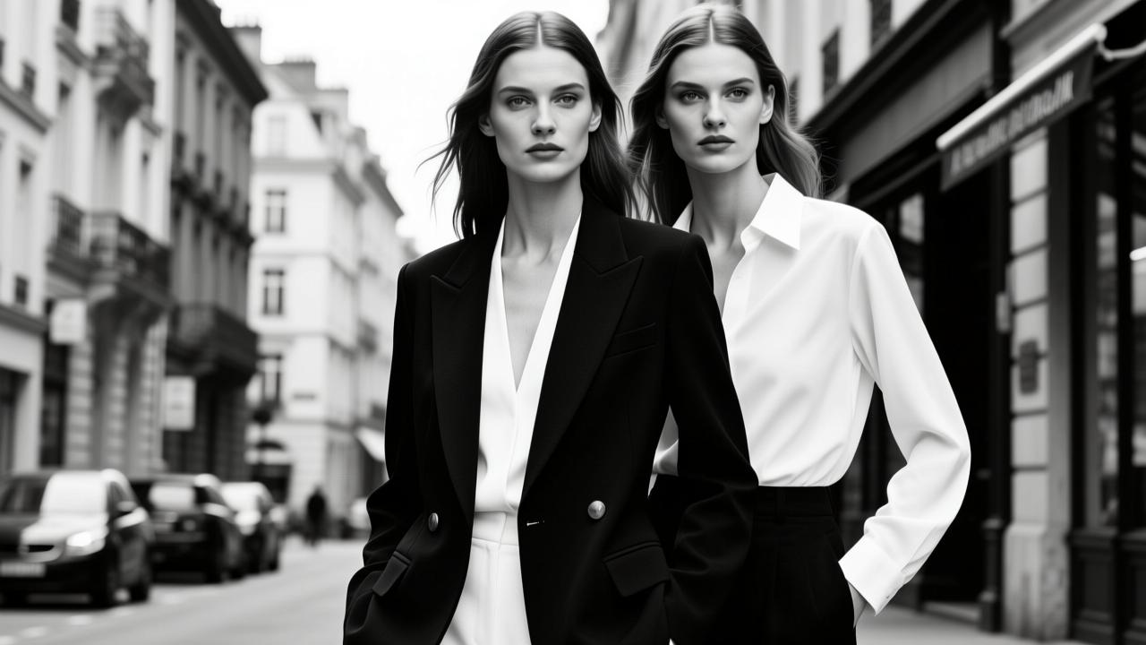 黑白配欧美穿搭指南：掌握极简高级感的时尚密码  第3张