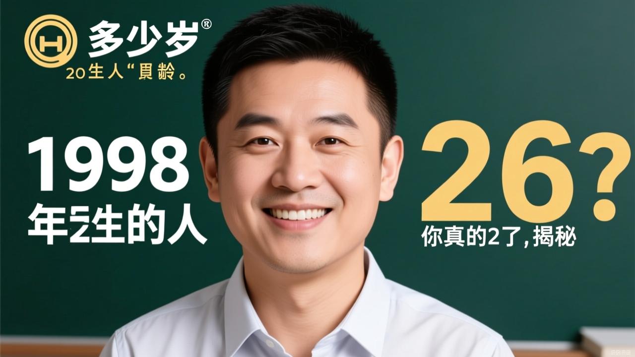 98多少岁?1998年出生的人2024年真实年龄揭秘,你真的26了吗? 第2张 98多少岁?1998年出生的人2024年真实年龄揭秘,你真的26了吗? 第2张