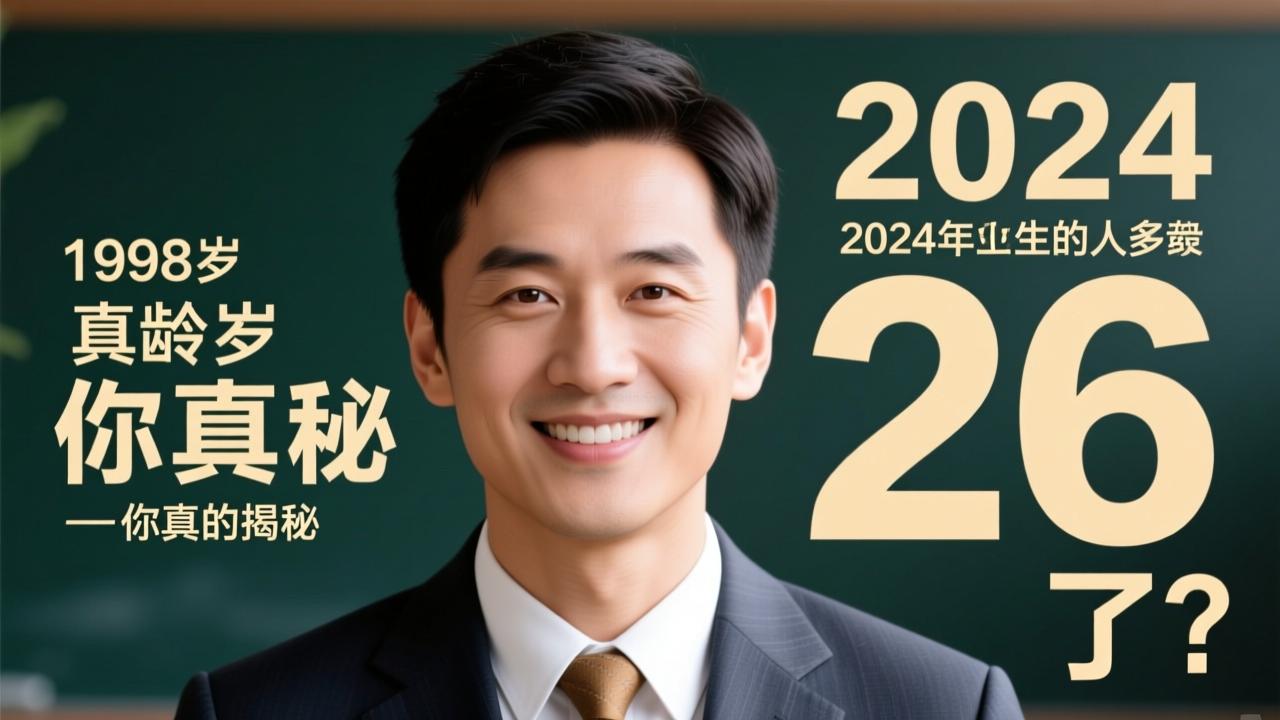 98多少岁?1998年出生的人2024年真实年龄揭秘,你真的26了吗? 第4张 98多少岁?1998年出生的人2024年真实年龄揭秘,你真的26了吗? 第4张