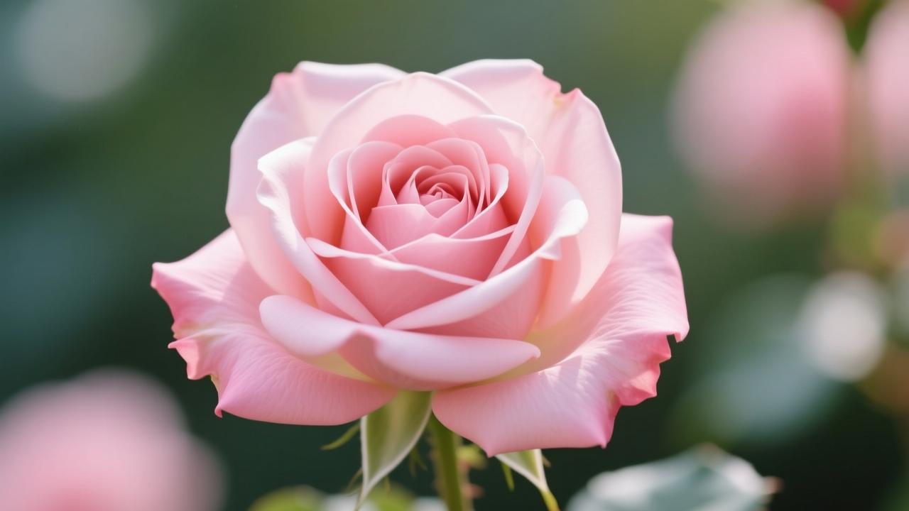 粉色玫瑰花语:代表温柔爱意与真挚感谢的深情表达