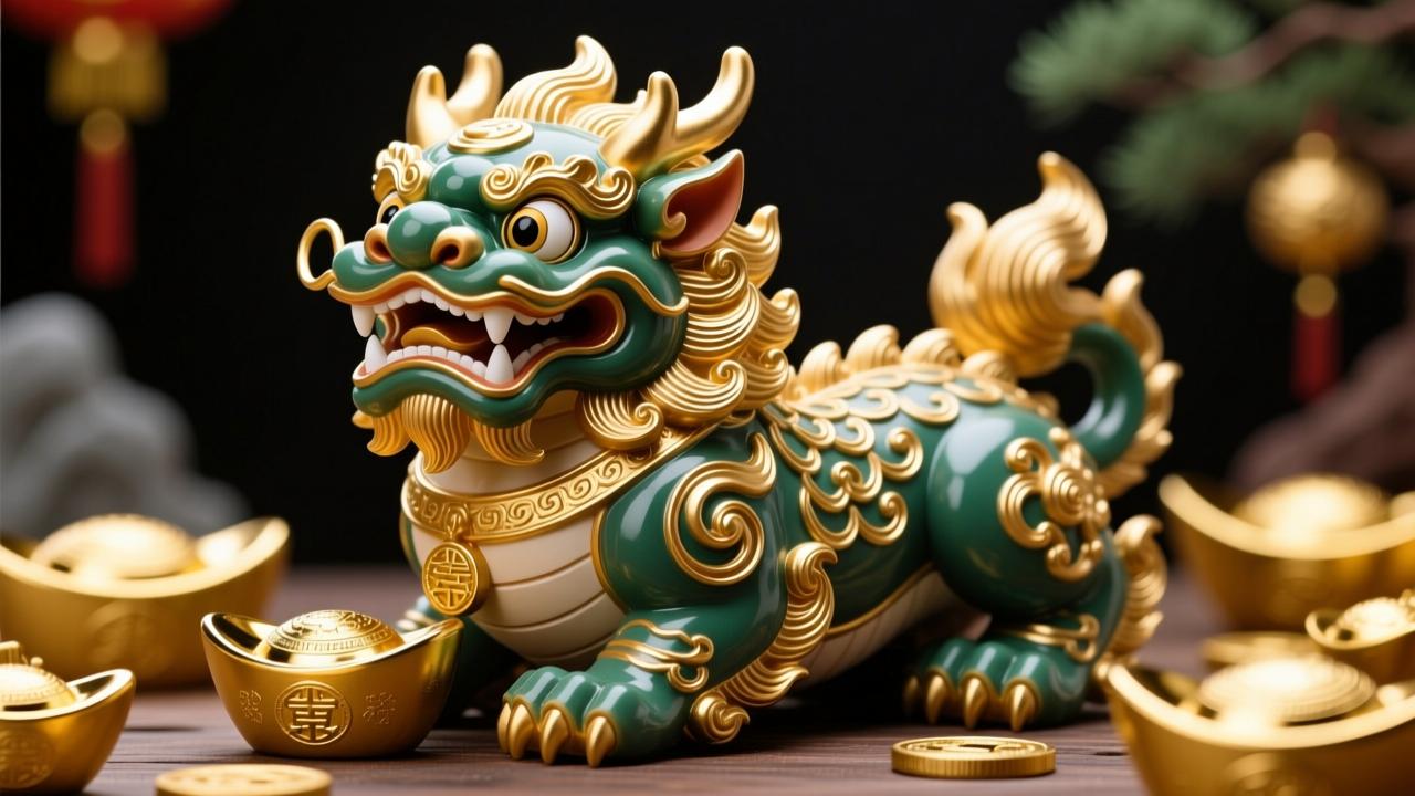 貔貅的样子长什么样?揭秘招财神兽的外形特征与风水寓意 第4张 貔貅的样子长什么样?揭秘招财神兽的外形特征与风水寓意 第4张